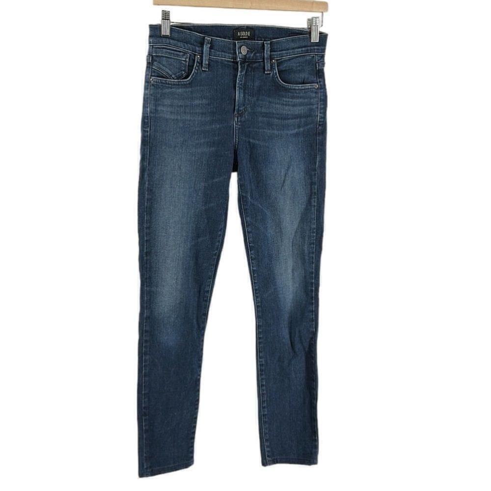 Agolde Sophie skinny cropped jeans whiskers denim sunny jeans sz 26
